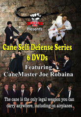 6 DVD Set Complete Cane Self Defense Training Series - GM Joe Robaina